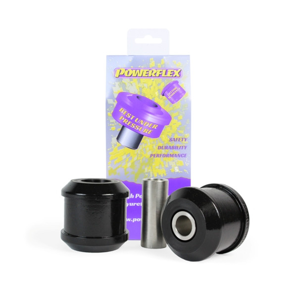 The Powerflex Front Wishbone Rear Bush PFF19-9002 is a high-performance suspension component designed to improve the handling, durability, and overall performance of your Ford's suspension system. Made from durable 95A Polyurethane, this bush offers a significant upgrade over OEM components, providing enhanced ride quality, superior stability, and a more responsive driving experience.

Key Features:
High-Quality Polyurethane Construction: Manufactured using Powerflex’s signature 95A Polyurethane, this bush offers superior strength, stiffness, and durability compared to rubber OEM bushes.

Improved Handling and Stability: The increased stiffness (15% stiffer than OEM) enhances the vehicle’s handling, offering better steering response and more precise control, especially during cornering and braking.

Reduced Suspension Noise: The bush reduces unwanted noise, such as clunks and knocks, providing a quieter and more comfortable ride by minimizing the play in the suspension system.

Long-Lasting Performance: Powerflex's Polyurethane formulation ensures that the bush maintains its stiffness and shape over time, resisting wear and tear, and lasting much longer than standard rubber components.

OEM Compatibility: Directly replaces OEM parts (part numbers 2310651, 2310653, 2313932, 2313930, 2385105, 2385106), ensuring a perfect fit and easy installation.

Improved Ride Comfort: Reduces the effects of suspension wear, providing a smoother, more controlled ride and preventing suspension failure.

Easy Installation: Designed for a direct, hassle-free fitment in a wide range of Ford models, especially the Transit.

Benefits:
Better vehicle handling and responsiveness
Reduced maintenance and repair costs
Increased stability and ride comfort
Improved suspension performance and longevity
Ideal for suspension upgrades or replacements