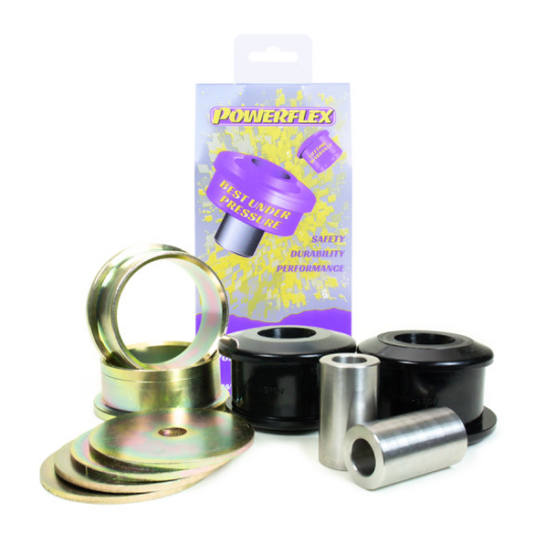 Enhance your vehicle's handling and suspension with the Front Wishbone Rear Bush, expertly crafted from our durable Black 95A polyurethane material. Designed with a tapered bore, this bush significantly reduces stress during articulation, ensuring smoother and more controlled suspension movement. Perfect for vehicles with an aluminium subframe (OE Part Nos. 5Q0199369, 5WA199369A, 3Q0199369E) and pressed-steel wishbones, it provides optimal performance and longevity.

If your vehicle has a steel subframe, we recommend using the PFF85-802 bush for the best fit. For those seeking additional on-car caster adjustment, opt for the PFF3-902G for precise tuning.

Upgrade your suspension today for improved handling, comfort, and reliability with our high-quality Front Wishbone Rear Bush. Perfect for performance enthusiasts and those looking to restore their suspension to factory specifications.

Key Features:

Made from Black 95A polyurethane for superior durability and performance
Tapered bore design to reduce stress during suspension articulation
Compatible with vehicles using aluminium subframes and pressed-steel wishbones
Designed to fit OE Part Nos. 5Q0199369, 5WA199369A, 3Q0199369E
Ideal for enhanced handling, suspension longevity, and reduced wear
Upgrade to precision suspension with our Front Wishbone Rear Bush—a must-have for any vehicle enthusiast.

Order now and experience the difference in your vehicle’s performance.