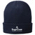 Fleece-Lined Knit Cap (Navy)