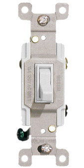 Three Way Toggle Switch 15A White