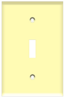 Toggle Switch Wall Plate 1-Gang Ivory