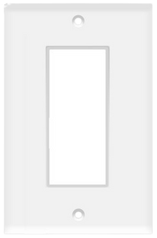 Decorative Wall Plate 1-Gang White