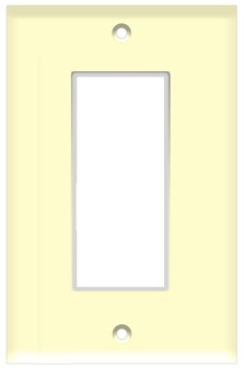 Decorative Wall Plate 1-Gang Almond