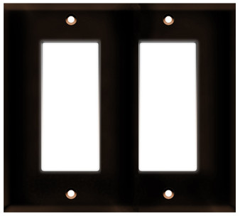 Decorative Wall Plate 2-Gang Brown