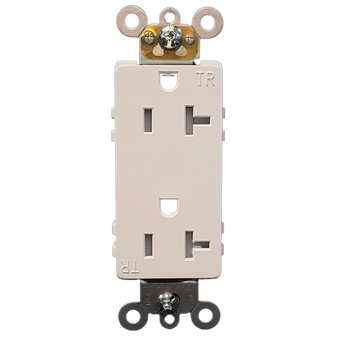 Decorative Receptacle 20Amp White Tamper Resistant