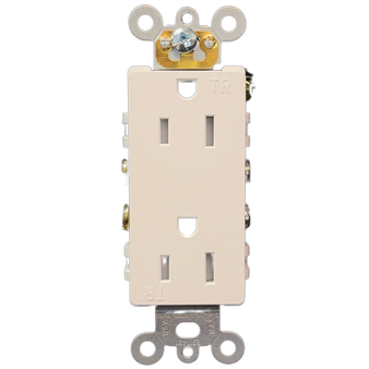 Decorative Receptacle 15Amp White Tamper Resistant