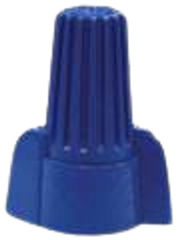 AH Winged Wire Connector Blue