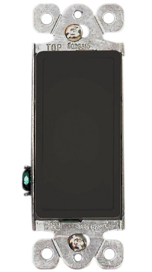 Decorative Single Pole Switch 15A Brown