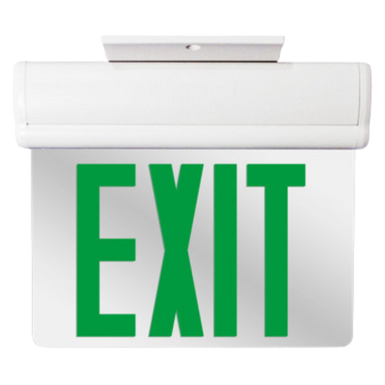 Edge Lit LED Emergency Exit Light Green