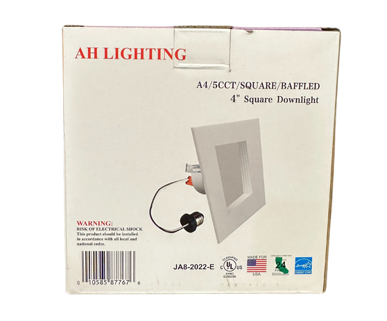 4 INCHES 5CCT SQUARE SQUARE BAFFLED