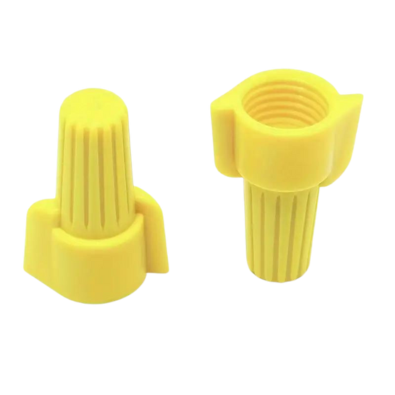 AH Winged Wire Connector Yellow