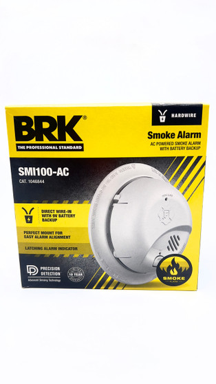 BRK SMI100-AC Smoke Alarm Hard Wire with Battery Backup