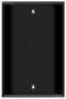 Blank Wall Plate 1-Gang Black
