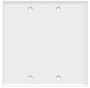 Blank Wall Plate 2-Gang White