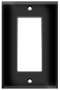 Decorative Wall Plate 1-Gang Black