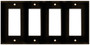 Decorative Wall Plate 4-Gang Brown