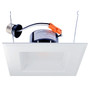 6" LED Recessed Retrofit Kit White Square Baffle Dimmable 4000K