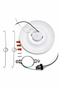6" LED Disk Downlight Retrofit 5CCT Dimmable
