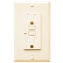 GFCI 15Amp Tamper Resistant UL943 w/ LED Almond