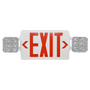 Combination LED Emergency & Exit Light Red