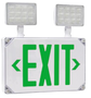 LED COMBO EXIT LIGHT WET LOCATION GREEN