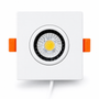 Upgrade your space with this 3-inch gimbal square LED downlight, designed for precision lighting and modern aesthetics. Featuring adjustable directional lighting, this fixture allows you to highlight artwork, accent walls, and architectural details with a focused 40° beam angle. The integrated 5CCT selectable technology (2700K–5000K) lets you customize the color temperature on-site, making it ideal for both residential and commercial applications.