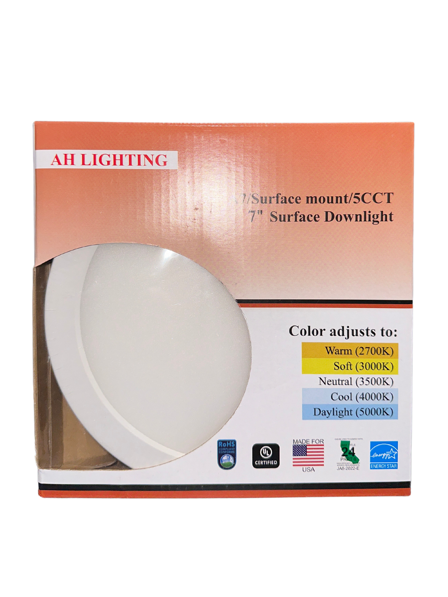 7 INCHES SURFACE MOUNT DOWNLIGHT 5CCT