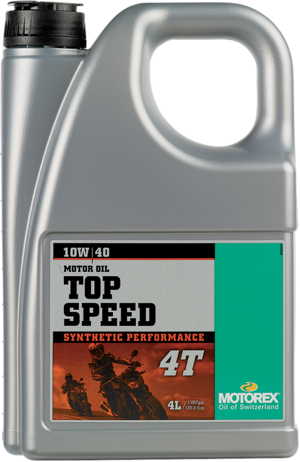 MOTOREX - 304973 - Top Speed Synthetic 4T Engine Oil - 10W-40 - 4L