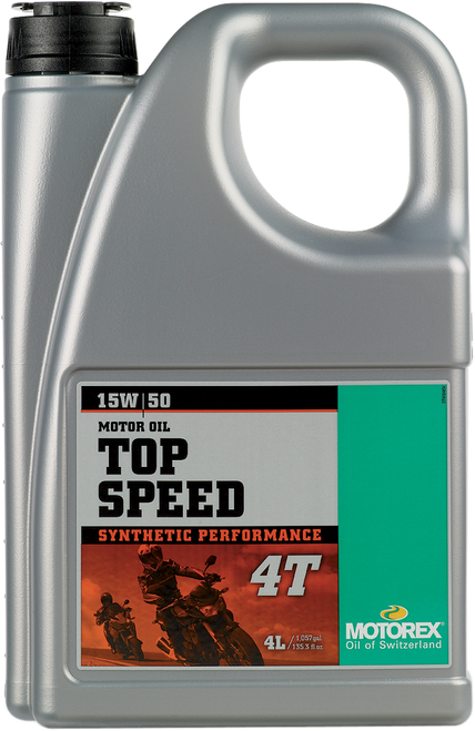MOTOREX - 304975 - Top Speed Synthetic 4T Engine Oil - 15W-50 - 4L