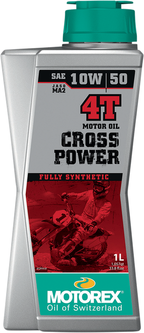 MOTOREX - 308241 - Cross Power Synthetic 4T Engine Oil - 10W-50 - 1L