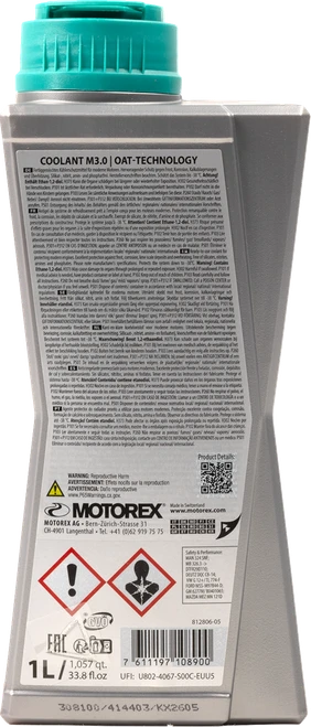 MOTOREX - 308100 - M3.0 Coolant - Ready-to-Use - 1L