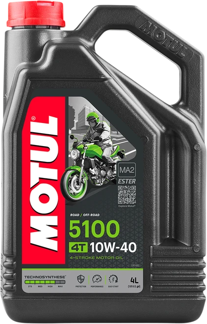 MOTUL - 104068 - 5100 4T Synthetic Blend Oil - 10W-40 - 4L
