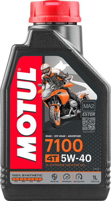 MOTUL - 104086 - 7100 4T Synthetic Oil - 5W-40 - 1L
