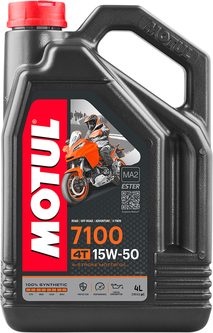 MOTUL - 104299 - 7100 4T Synthetic Oil - 15W-50 - 4L