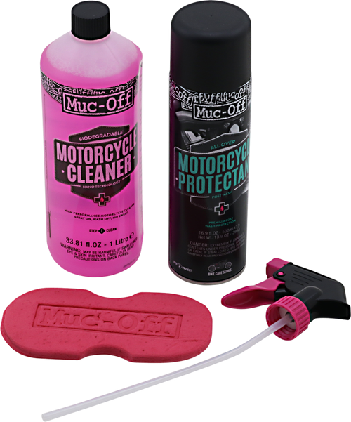 MUC-OFF USA - 20020US - Cleaner/Spray Duo with Sponge