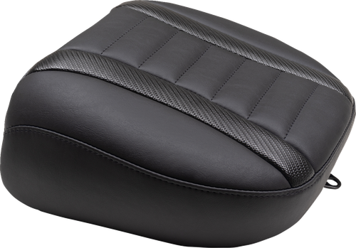 MUSTANG - 88402 - Deluxe Touring Passenger Seat - Black Stitch - Carbon Fiber Inlay - FLH/FLT '23-'24