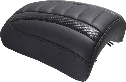 MUSTANG - 88610 - Padded Passenger Seat Cowl - Deluxe - Black Stitch - FLT/FLH '23-'25