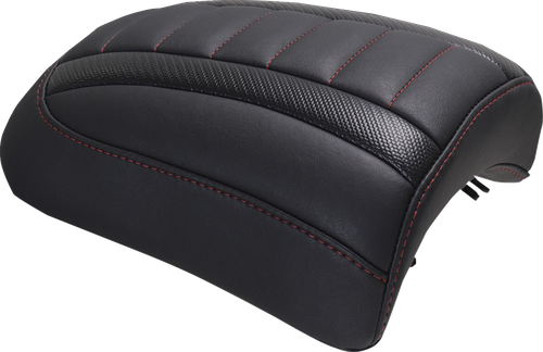 MUSTANG - 88610DC - Padded Passenger Seat Cowl - Deluxe - Dark Cherry Stitch - FLT/FLH '23-'25