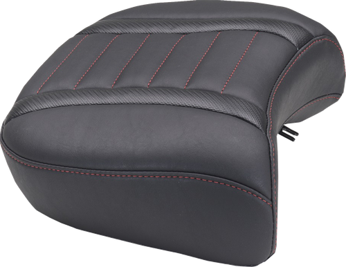 MUSTANG - 88420DC - Deluxe Passenger Seat - Wide - Dark Cherry Stitch - FLT/FLH '23-'25
