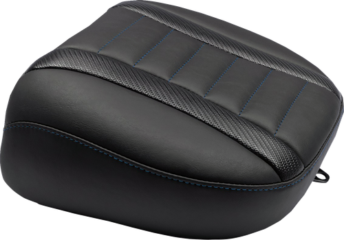 MUSTANG - 88402SB - Deluxe Touring Passenger Seat - Sky Blue Stitch - FLT/FLH '23-'25