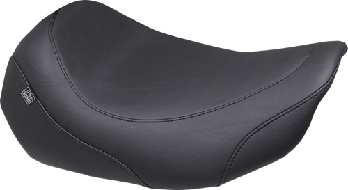 MUSTANG - 88603 - Wide Tripper Solo Seat - No Backrest Receiver - Black Stitch - FLT/FLH '23-'25