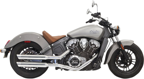 BASSANI XHAUST - 8S27SC - Slip-On Mufflers - 3" - Billet End Cap - Chrome