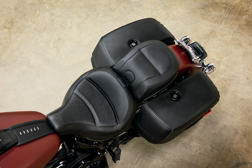 MUSTANG - 79331 - Passenger Touring Seat - Black - Original Stitch - FLHC/FLDE
