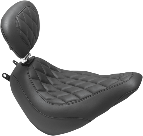 MUSTANG - 83007 - Wide Tripper Seat - with Driver's Backrest - Diamond