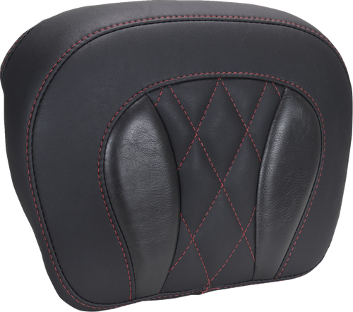 MUSTANG - 88440DC - Chopped Tour-Pak Pad - Dark Cherry Stitching - FLH/FLT '23-'25