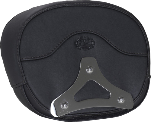MUSTANG - 88450 - Deluxe Sissy Bar Pad - Diamond - Black Stitch - FLT/FLH '23-'25
