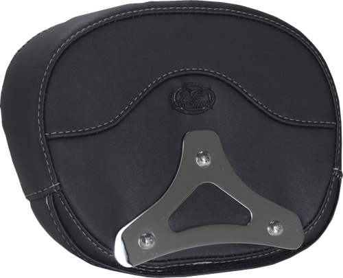 MUSTANG - 88450GM - Deluxe Sissy Bar Pad - Diamond - Gunmetal Stitch - FLT/FLH '23-'25