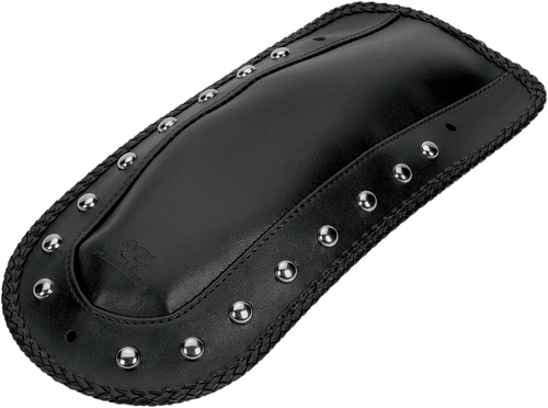 MUSTANG - 78069 - Fender Bib - Smooth Chrome-Studded - Black - HD Touring/Trike