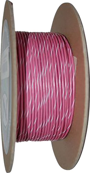 NAMZ - NWR-109-100 - 100' Wire Spool - 18 Gauge - Pink/White