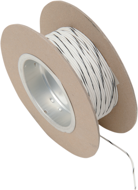 NAMZ - NWR-90-100 - 100' Wire Spool - 18 Gauge - White/Black